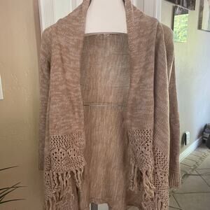 Forever 21 Cardigan Sweater Womens Small Boho Tassels